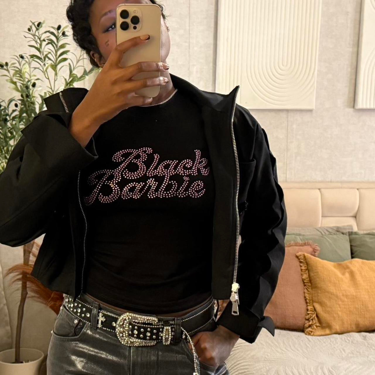 Black Barbie Full length Tee