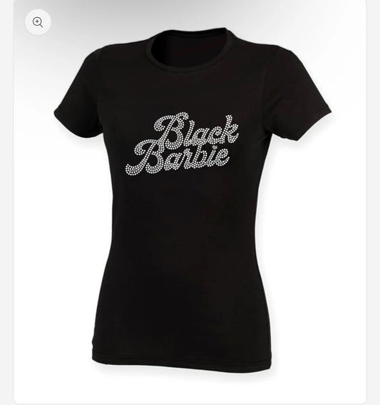 Black Barbie Full length Tee