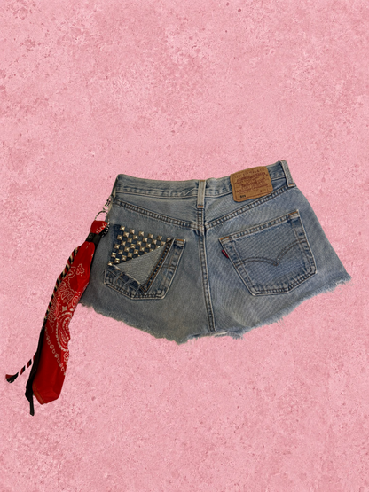 Denim shorts W28 003