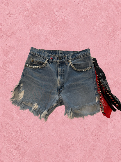 Denim shorts W32 006