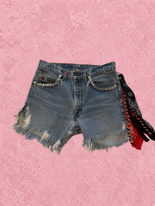Denim shorts W32 006