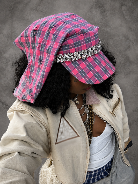 plaid hat
